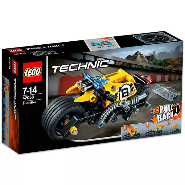 LEGO Technic: Motocicletă de cascadorie 42058