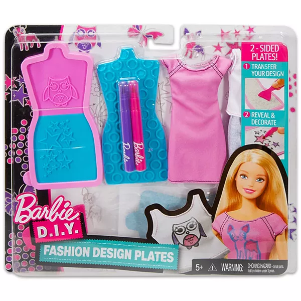 Barbie Şabloane designer modă cu model bufniţă şi steluţe