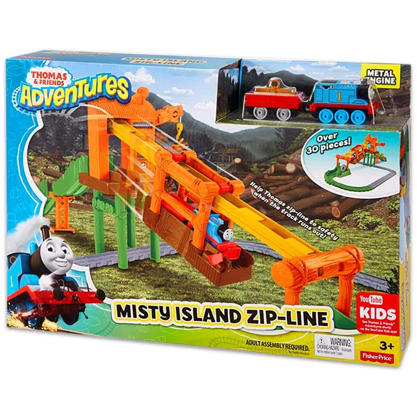 Thomas & Friends Thomas Adventures: Misty Island Zipline - pistă de aventură