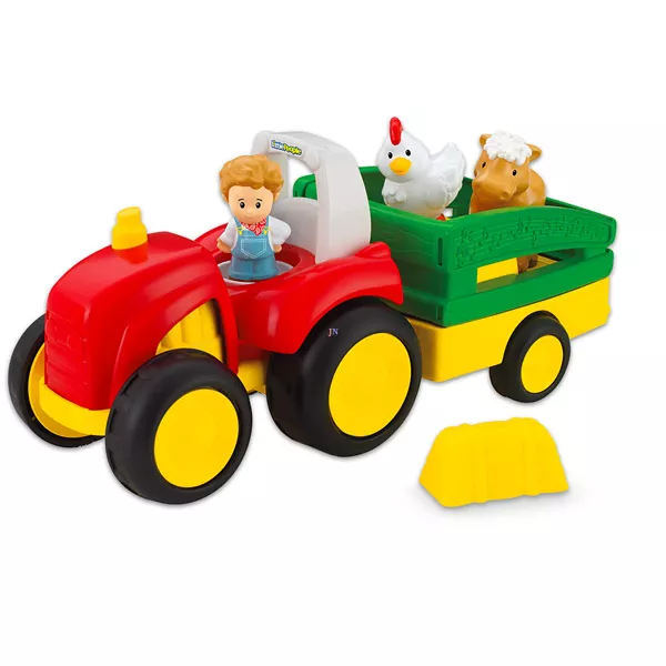 Little People: zenélő traktor háziállatokkal és gazdával