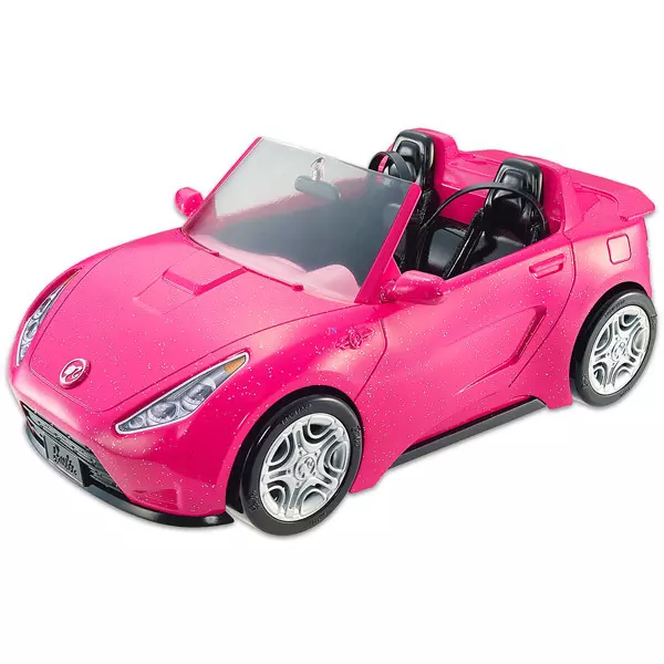 Barbie: maşină sport de două persoane - roz