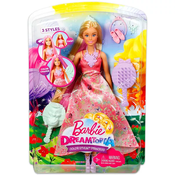 Barbie Dreamtopia Color Stylin Princess rochie roz Tulli.ro