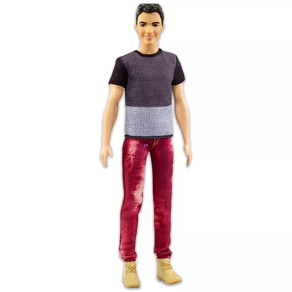 Barbie Fashionistas: barna Ken baba vörös nadrágban 
