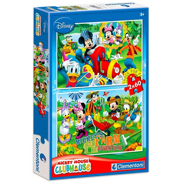 Clementoni Puzzle 2x60 Mickey egér Farm kaland