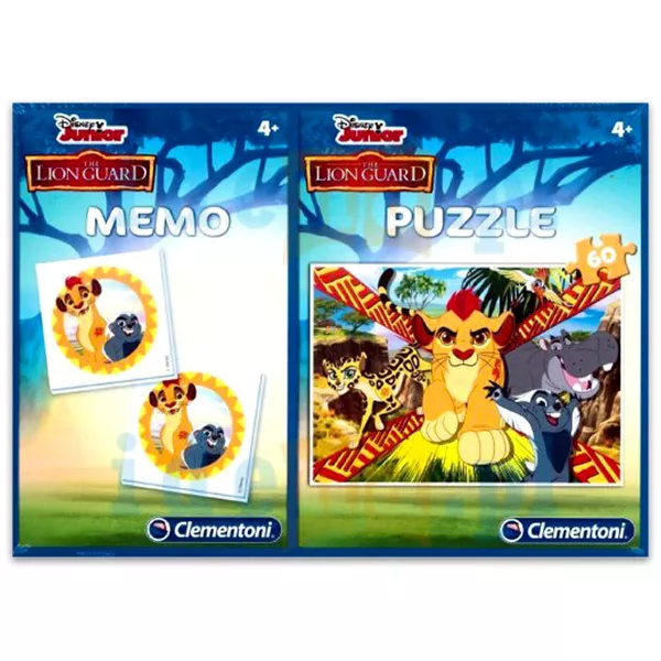 Clementoni Disney Junior: Oroszlán őrség 60 darabos puzzle és memóriajáték