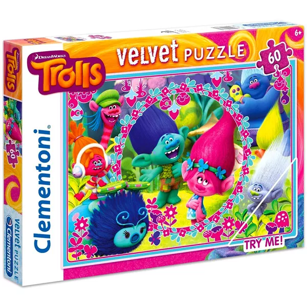 Clementoni: Trollok 60 darabos velvet puzzle