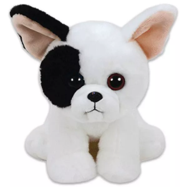 TY Beanie Boos: Mujeek figurină câine de pluş - 15 cm, alb