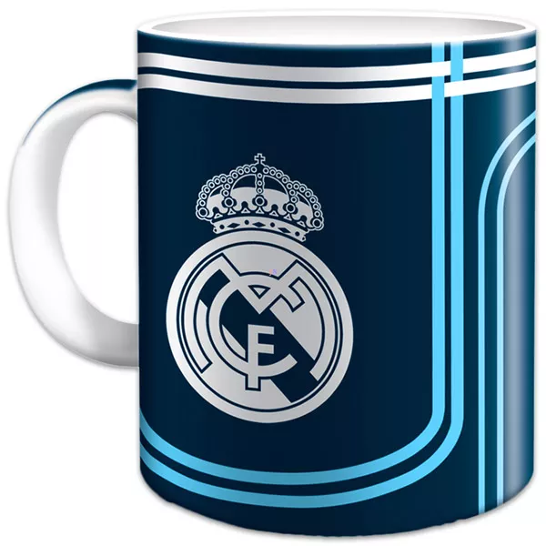 Real Madrid bögre - 300 ml, kék-fehér
