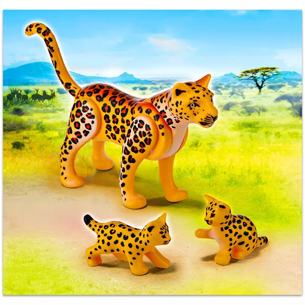 Leopárd és kicsinyei - 6940