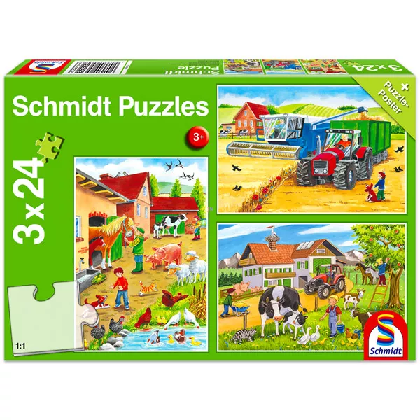 Schmidt: La fermă puzzle 3-în-1