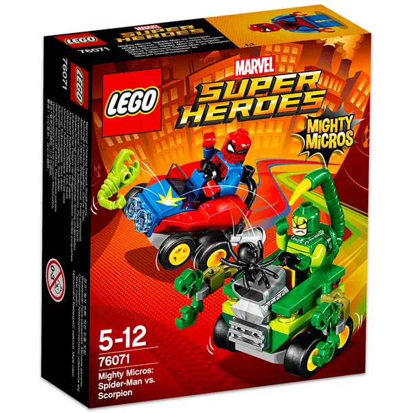 LEGO Super Heroes 76071 - Mighty Micros: Pókember és Skorpió összecsapása