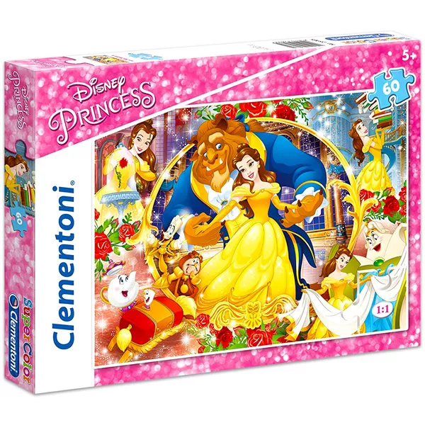 Clementoni: Frumoasa şi Bestia puzzle cu 60 piese