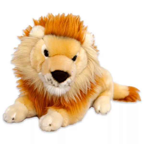 Fekvő oroszlán plüssfigura - 25 cm