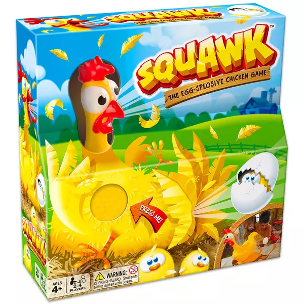 Squawk-kirobbanó tojástoló társasjáték