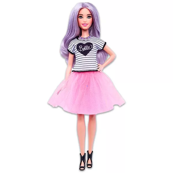 Barbie Fashionistas: alacsony Barbie rózsaszín tütüben