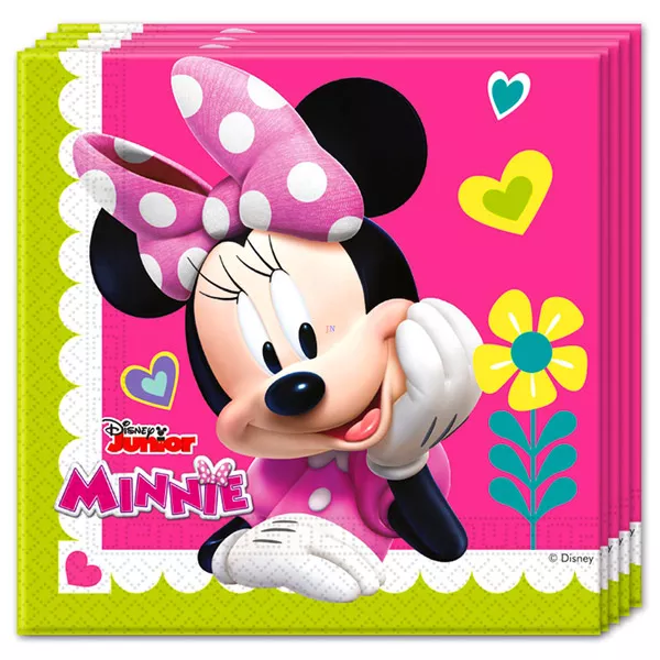 Minnie egér: 20 darabos szalvéta - rózsaszín