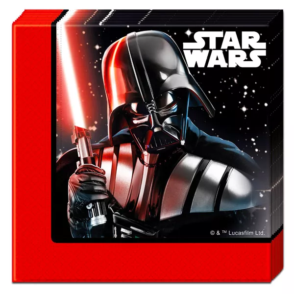 Star Wars: Darth Vader 20 darabos szalvéta - piros