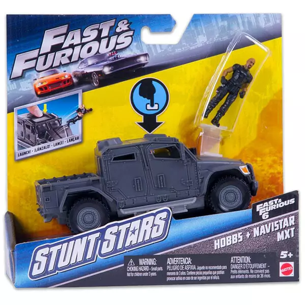 The Fast and the Furious: Maşinuţă Navistar MXT cu figurină Hobbs