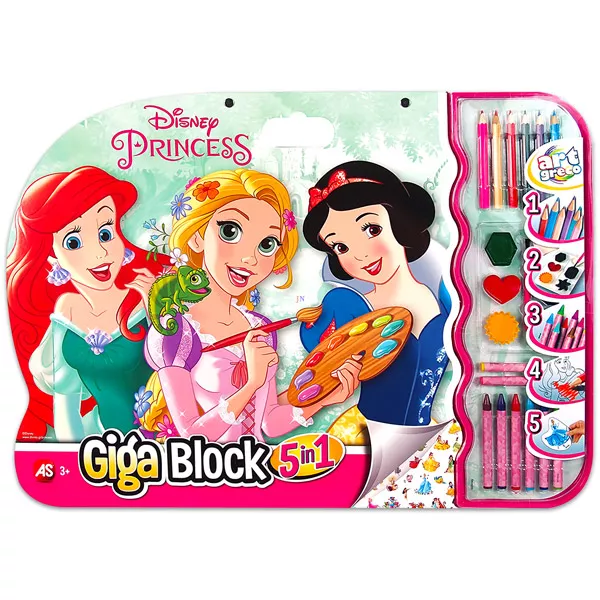 Disney hercegnők: 5 az1-ben giga színező kiegészítőkkel
