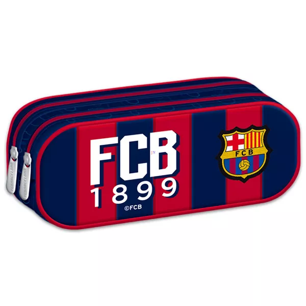 FC Barcelona: dupla cipzáras tolltartó - piros-kék