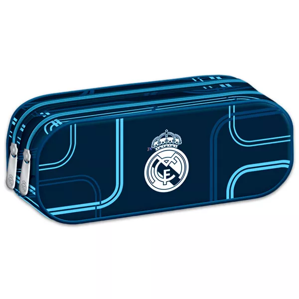 Real Madrid: dupla cipzáras tolltartó - kék