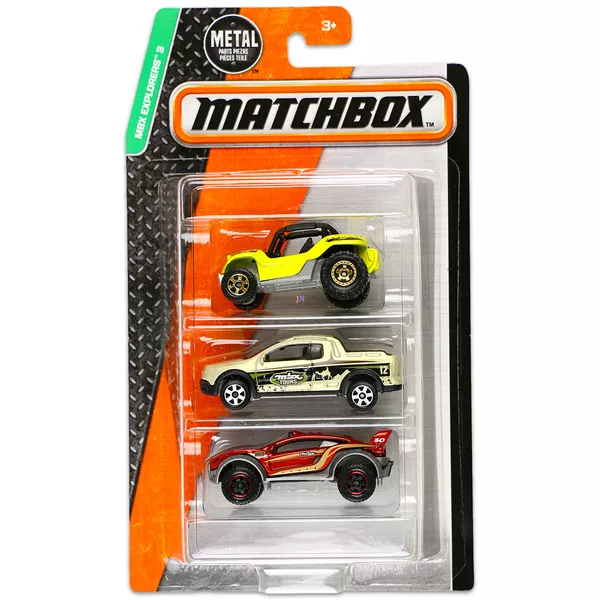 Matchbox: 3 darabos kisautó készlet - MBX Explorers 3 