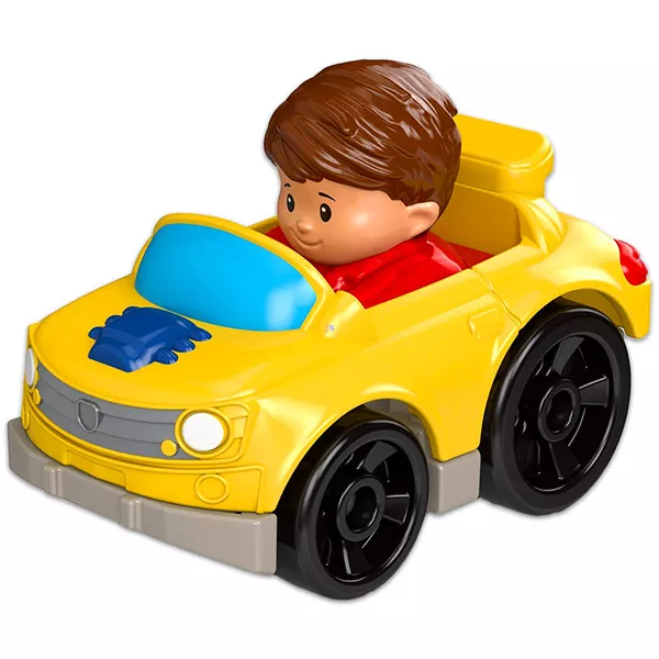 Little People: Wheelies - maşină galbenă