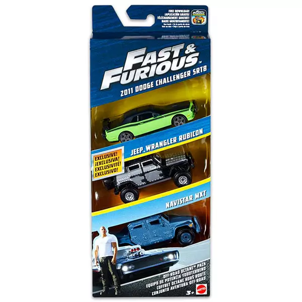 The Fast and the Furious: set maşinuţe cu 3 piese - Off-Road Octane