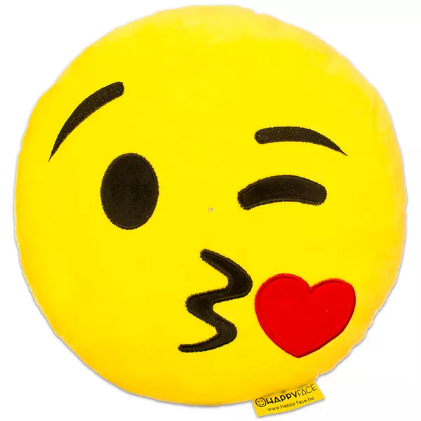 HappyFace: csókos emoji párna