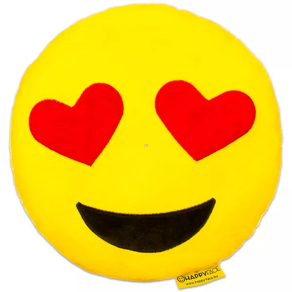 HappyFace: Pernă emoji Smiling Face with Heart-Shaped Eyes