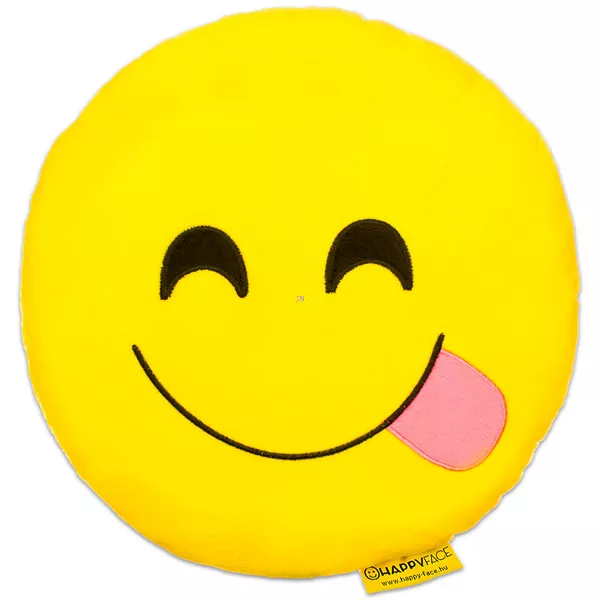 HappyFace: nyelvnyújtós emoji párna