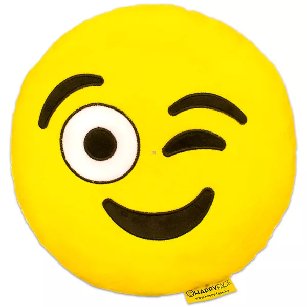 HappyFace: kacsintós emoji párna
