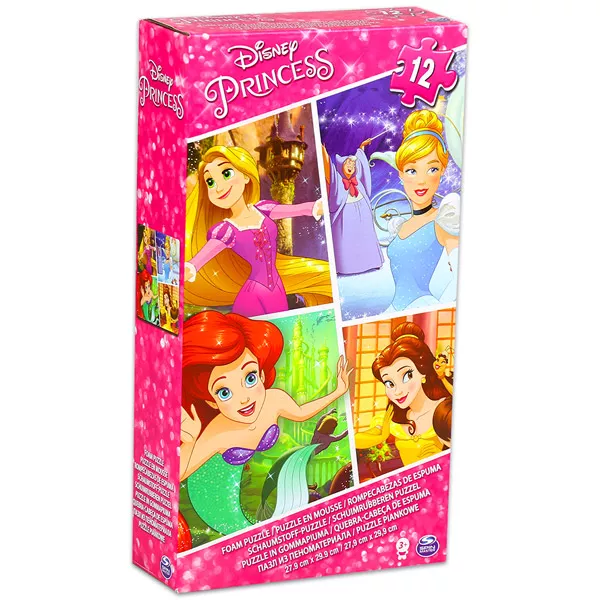 Disney hercegnők: 12 darabos habszivacs puzzle 