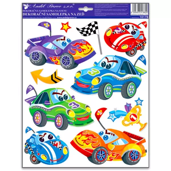 Sticker perete - model maşini de curse