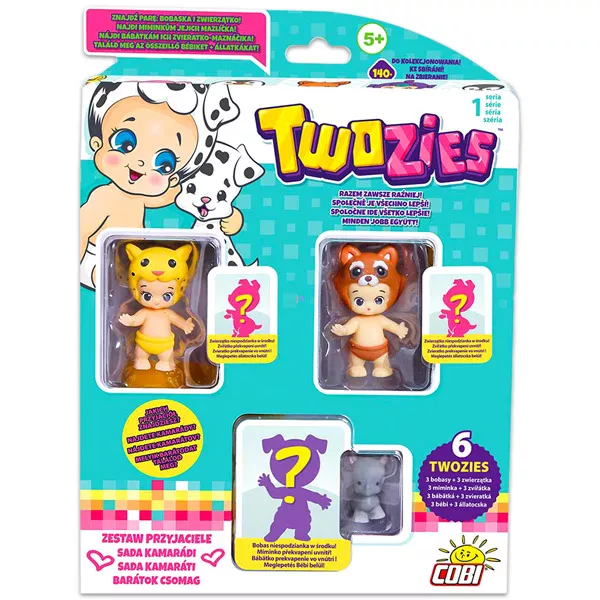 Twozies barátság csomag: 3 kis figura és állatka