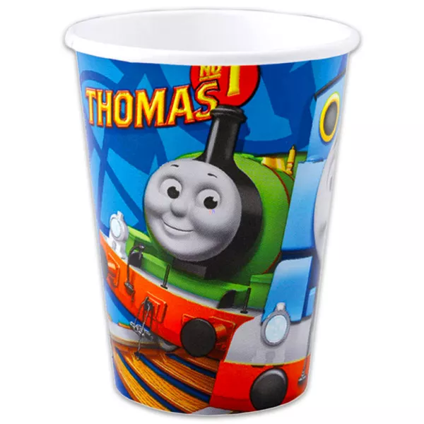 Locomotiva Thomas: pahare carton - 8 buc.