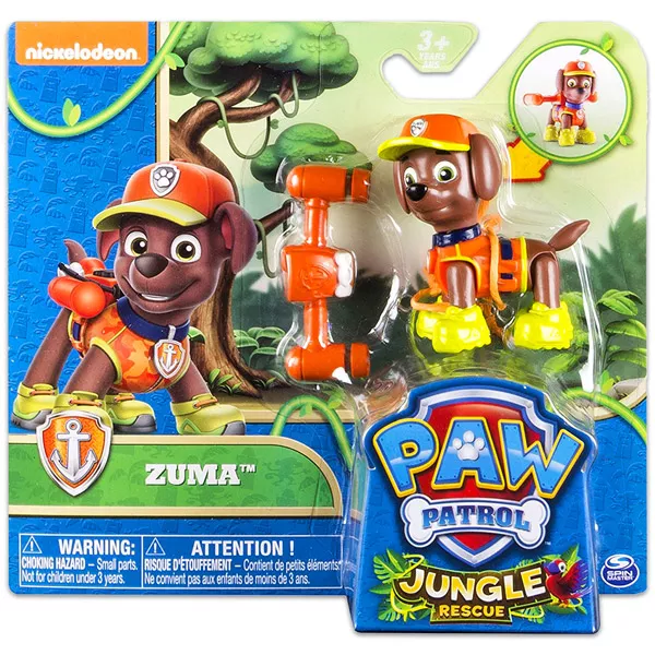 Paw Patrol: Jungle Rescue - Figurină Zuma