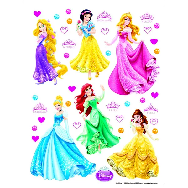 Disney hercegnők: szobadekoráló matrica 
