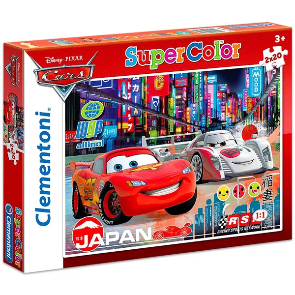 Clementoni: Cars sestavljanka Super Color 2-v-1