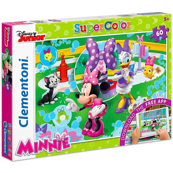 Clementoni: Minnie egér 60 darabos Super Color puzzle