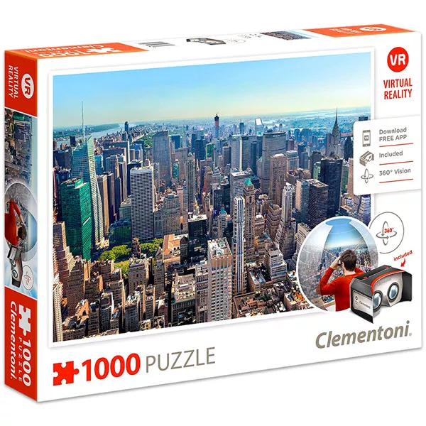 Clementoni: New York puzzle VR cu 1000 piese