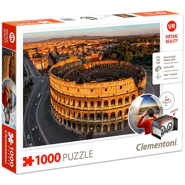 Clementoni: Roma puzzle VR cu 1000 piese
