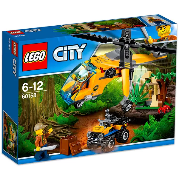 LEGO City: Elicopter de marfă în junglă 60158