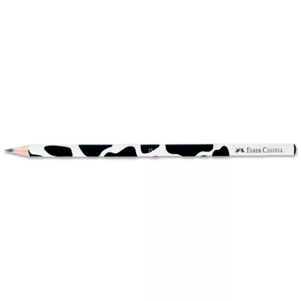 Faber-Castell: creion grafit HB cu model pete văcuţă