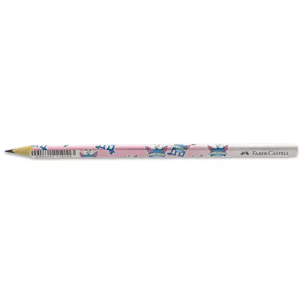 Faber-Castell: creion grafit HB cu model monştrii - roz