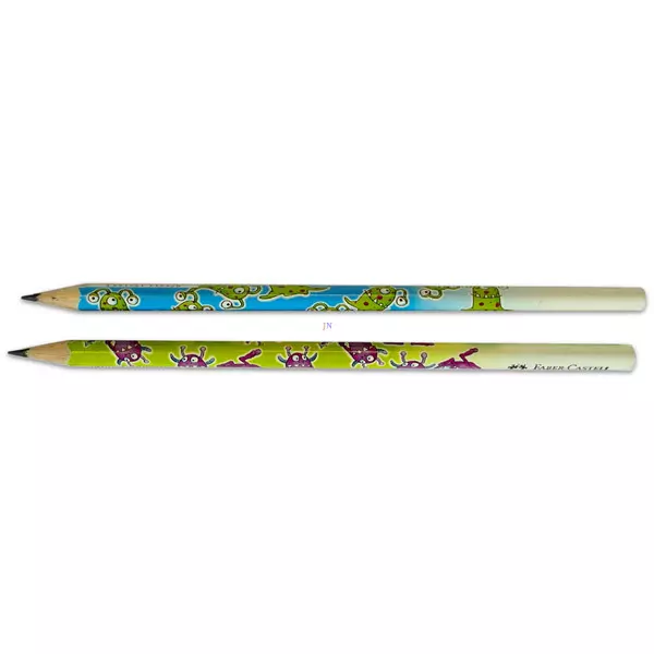 Faber-Castell: creion grafit HB cu model monştrii - culori băieţeşti 