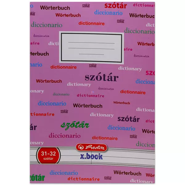 Herlitz: caiet vocabular - roz
