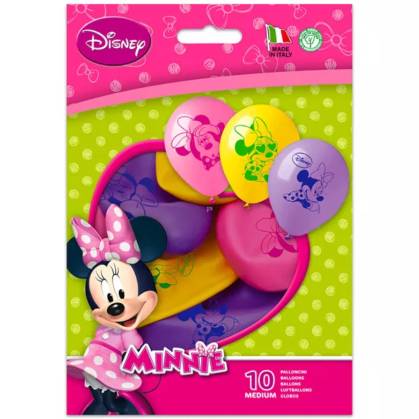 Minnie Mouse: baloane colorate - 10 buc.