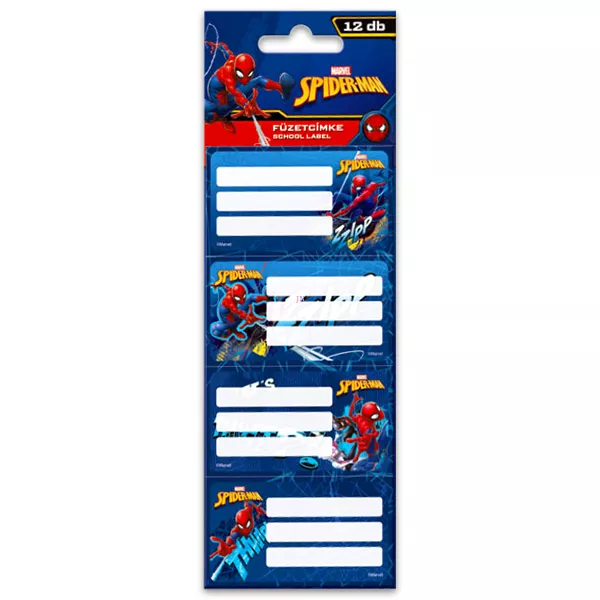 Spider-Man: 12 buc. etichete caiete