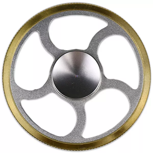 Fidget Spinner fém pörgettyű - kormánykerék - ezüst színű